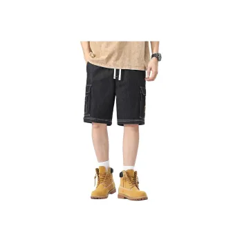 Dme Denim Shorts Unisex Black