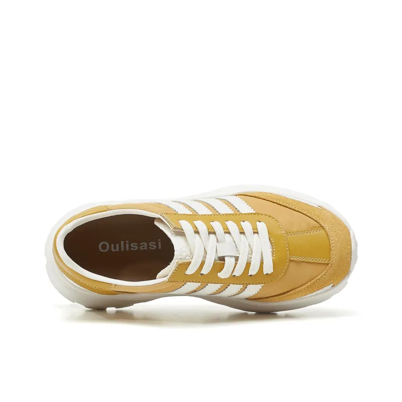 OULISASI Low Top Chunky Sneakers Women's-7