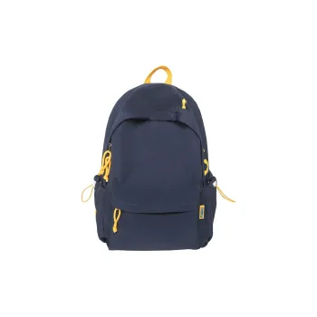 WICKBUEN Nylon Backpack Regular Unisex Navy Blue/Black/White Burgundy