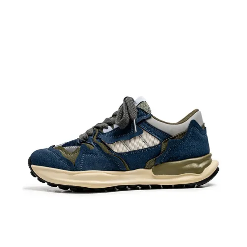 LEHTT Cushioning, Slip Resistant, And Abrasion Resistant Low Top Casual Shoes Men's Interstellar Blue