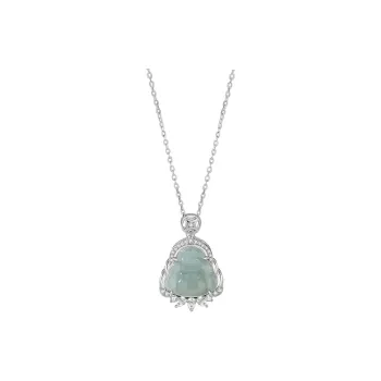 GUANFEI Ice Glutinous Jadeite Necklaces Women's