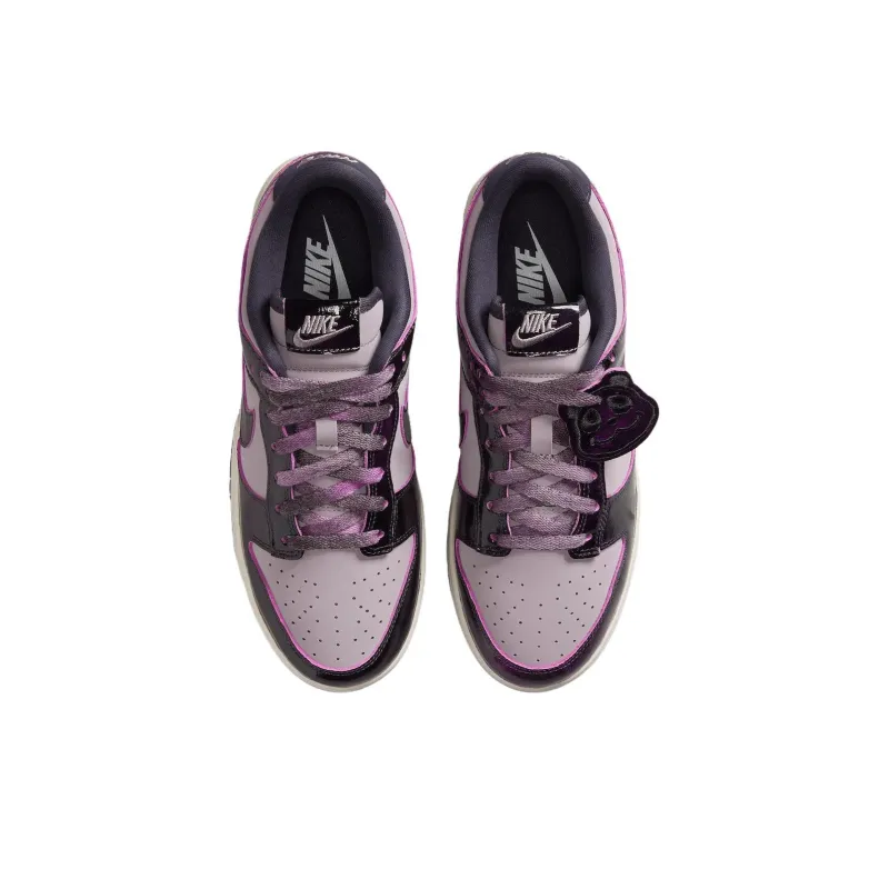 Nike Dunk Anti Slip Wear Resistant Low Top Skateboard Shoes Unisex Pink Purple-3