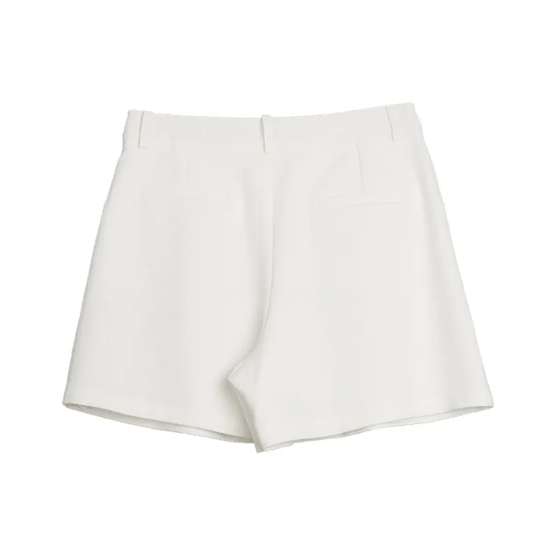 ELLE Casual Shorts Women's White-1