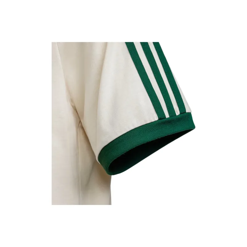 Adidas Originals ADICOLOR 3S T Shirt Men's Magic White Preppy Green Academy Green-2