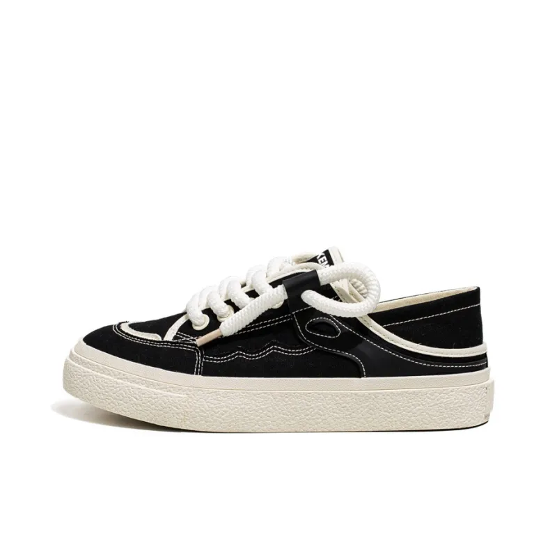 JKEM Slip Resistant Height Enhancing Cushioning Low Top Canvas Shoes Unisex-0