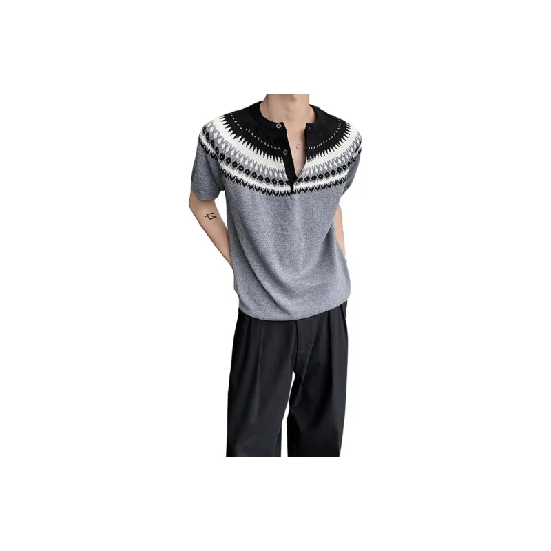 GY.VG T Shirts Unisex Black Gray Color-0
