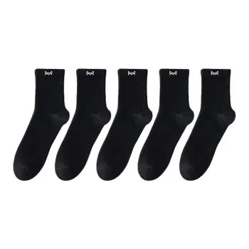MIIOW Mid Calf Socks Women's 5 Pack