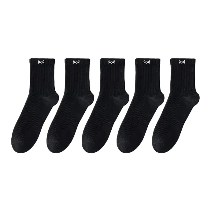 MIIOW Mid Calf Socks Women's 5 Pack-0