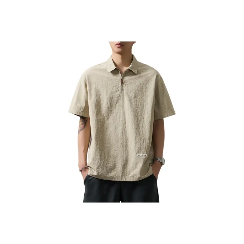 WOOD SOON Trendy Brand Casual Outdoor Shirt Short Sleeved Coat Unisex-20