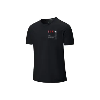 XTEP T Shirts Men Jet Black