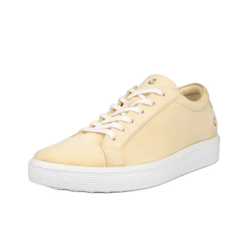 Ecco SOFT 60 W Height Increasing Abrasion Resistant Coverage Low Top Skateboard Shoes Women's Yellow-1