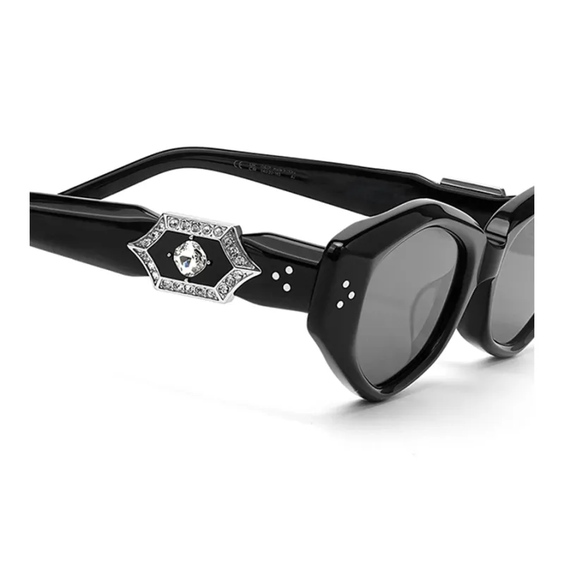 BOELEO Plate Frame Cat Eye Sunglasses Unisex-2