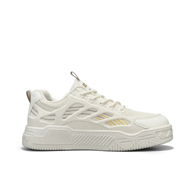 Kuding Slip Resistant Cushioning Abrasion Resistant Lightweight Breathable Low Top Skateboard Shoes Men's-1
