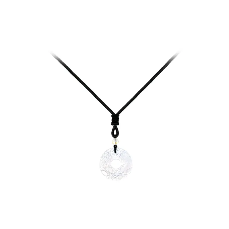 I&YOU Obsidian Jade Necklaces Unisex-3