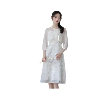 Flowers In Water Slip Dress Women's