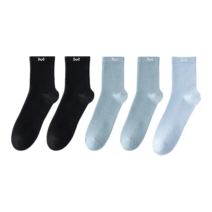 MIIOW Mid Calf Socks Women's 5 Pack-9