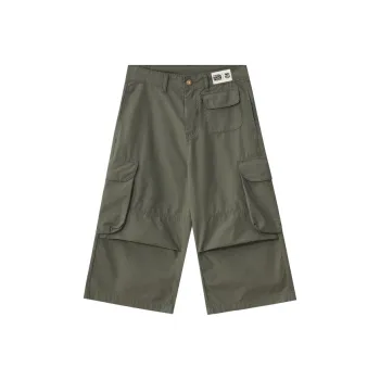 FCB ARCELONA Cargo Shorts Unisex Gray Green
