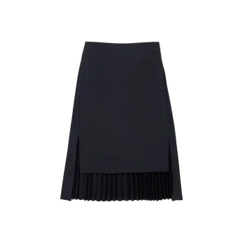 LACOSTE Casual Long Skirt Women's Marine Blue