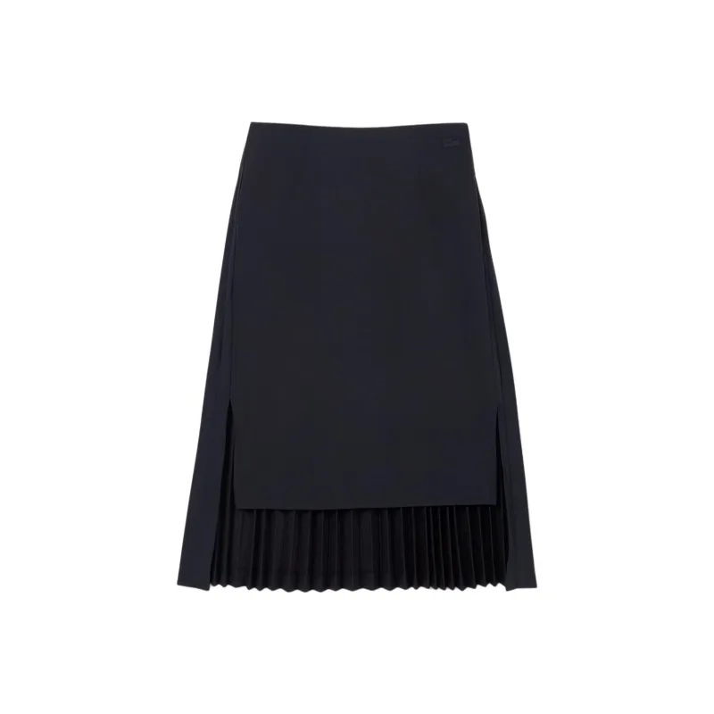 LACOSTE Casual Long Skirt Women's Marine Blue-0