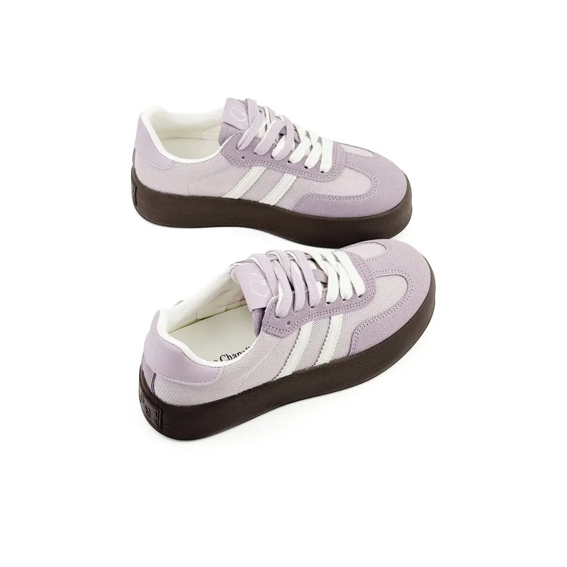 La Chapelle Slip Resistant, Abrasion Resistant, Lightweight Low Top Casual Shoes Women's Purple-3