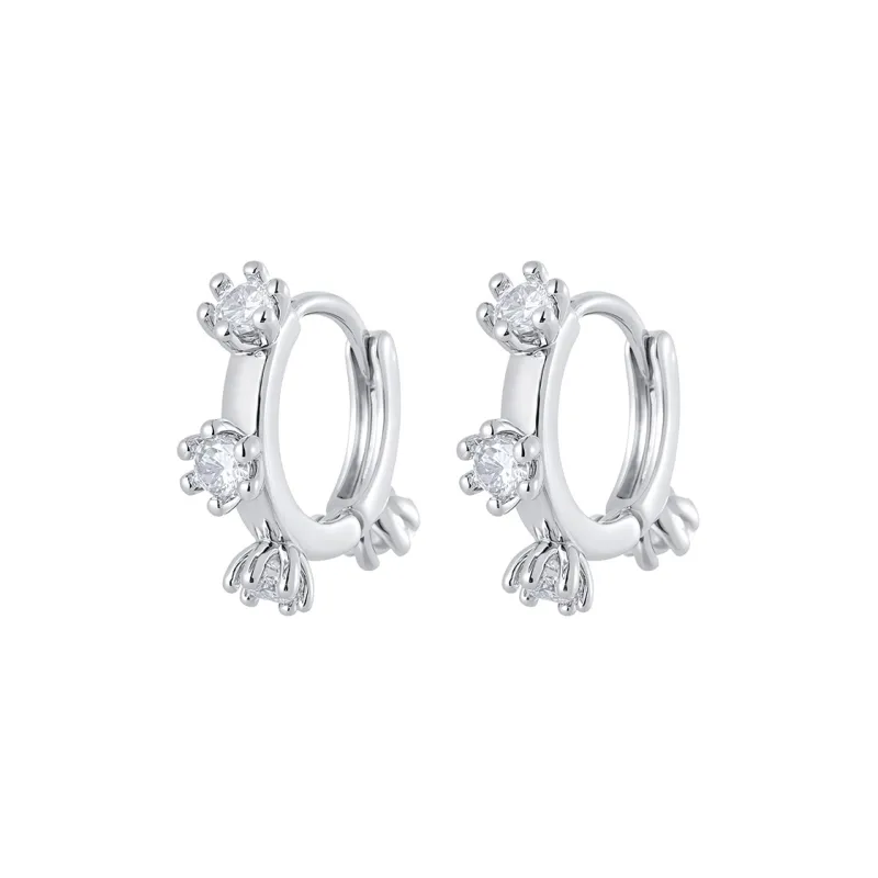 MISS XIA JWY Silver Plated Copper Earrings Women's-0