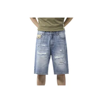 Dme Denim Shorts Unisex Dark Blue
