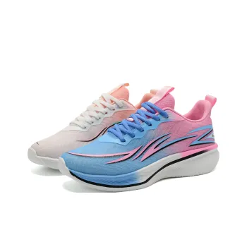 7 SEVFUN Running Shoes Unisex Low Top Blue Pink Mismatched