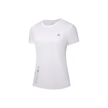 PEAK Drop Shoulder Sleeve T Shirt Women's White