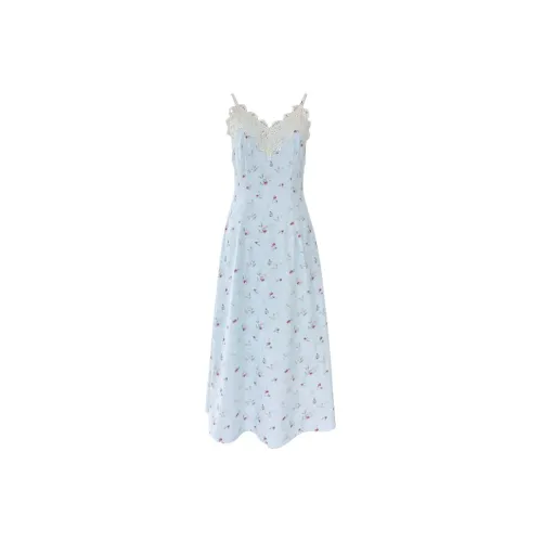 Udon House Slip Dresses Women's Sky Blue Camisole Dress