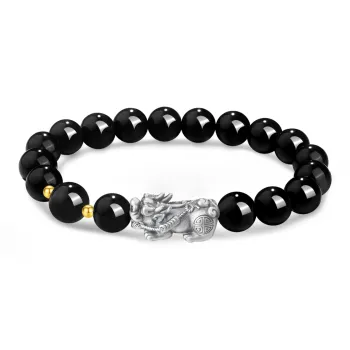 Lao Feng Xiang Obsidian Jade Bracelets Unisex