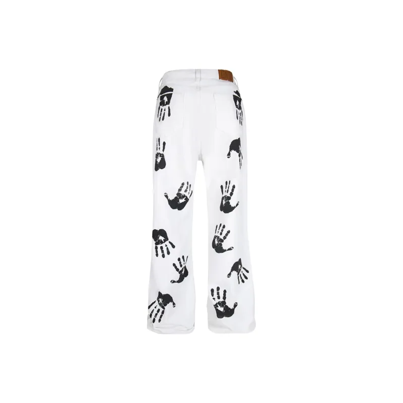 WELTER EXPERIMENT Jeans Unisex White-1