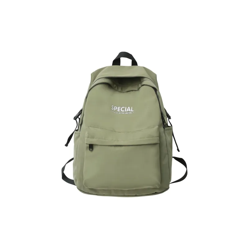 Yalu Nylon Backpack Unisex White/Black/Green/Blue-10