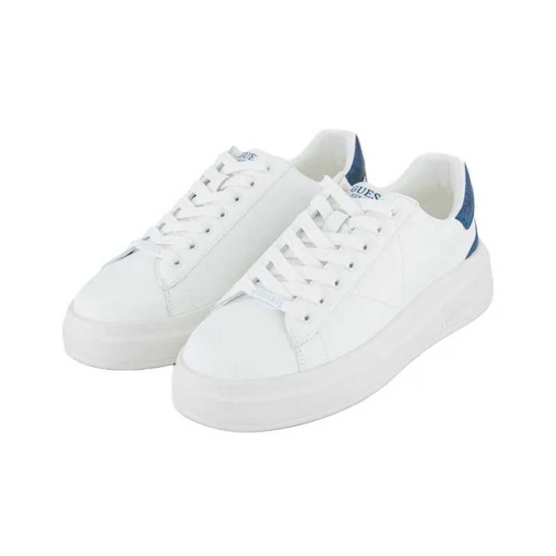 GUESS Elbina Low Top Casual Shoes Women's White-3