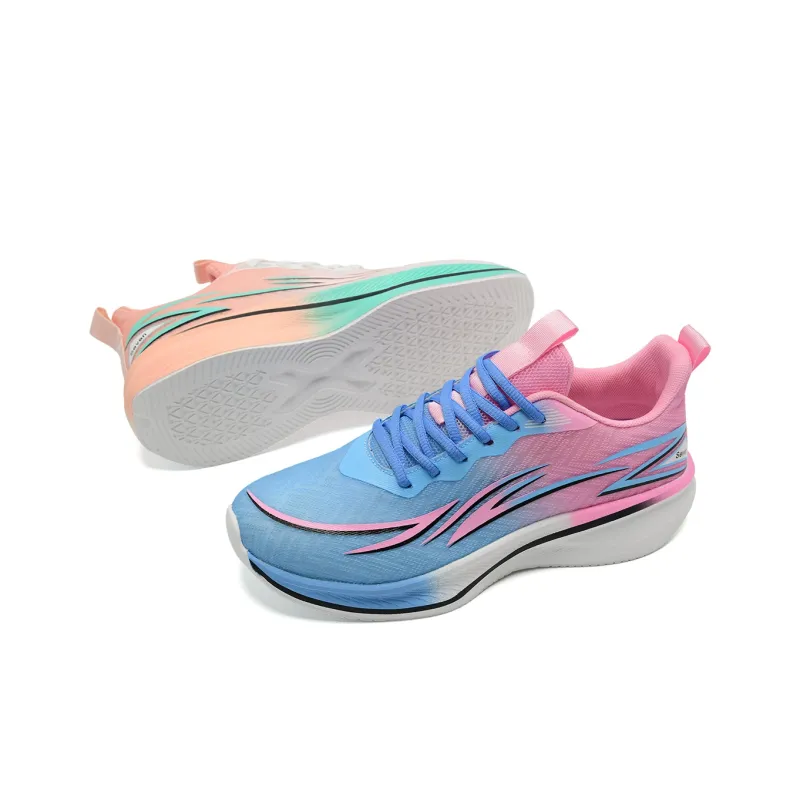 7 SEVFUN Running Shoes Unisex Low Top Blue Pink Mismatched-1