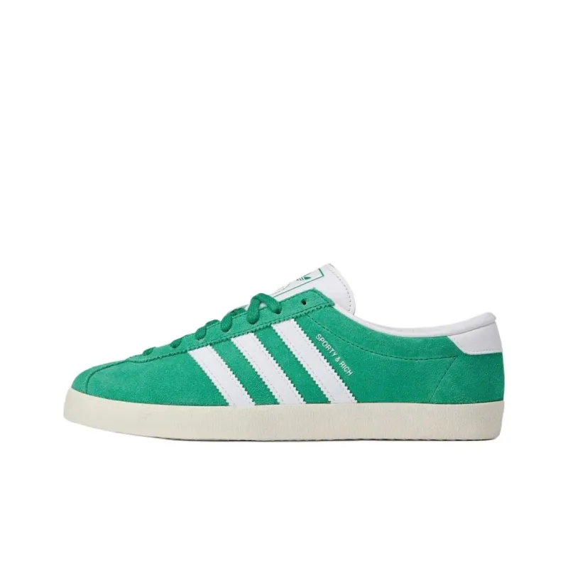 SPORTY & RICH x Adidas Originals BLANC Anti Slip Wear Resistant Low Top Skateboard Shoes Unisex Green White-0