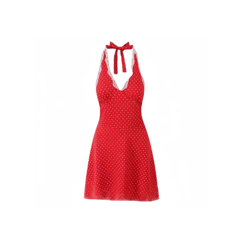 YGPRW Sleeveless Dresses Women's Red-0