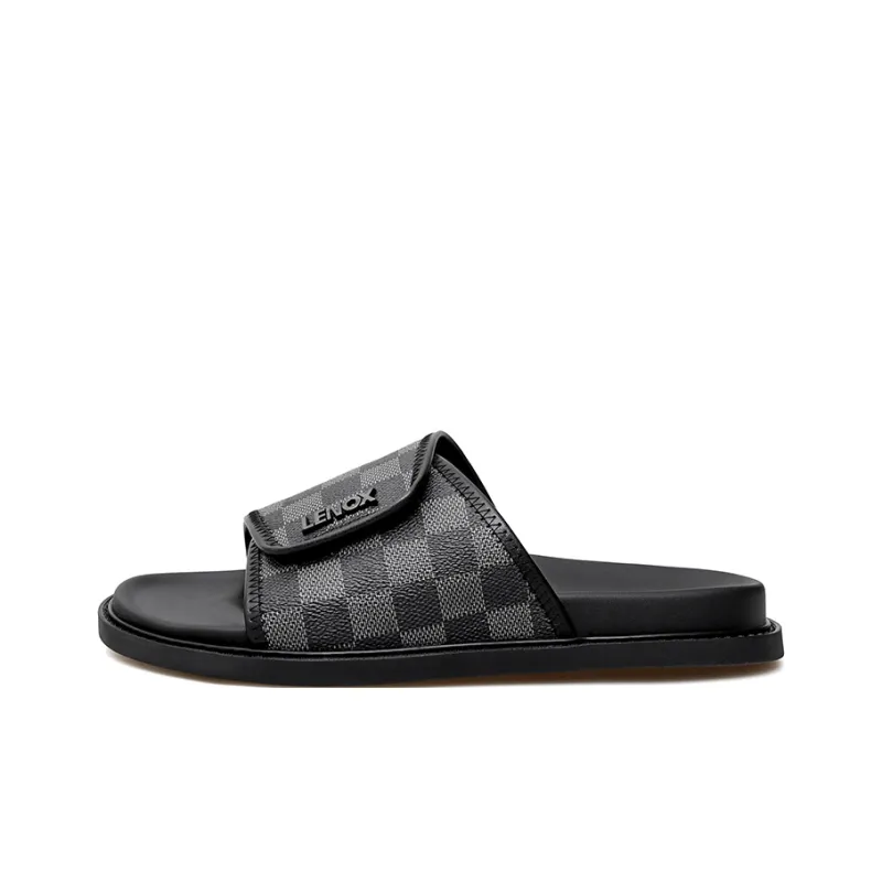 PEHL Rubber Sole Quiet Slip Resistant Odor Resistant Abrasion Resistant Quick Dry Slide Slippers Men's-0