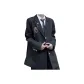 Black Coat+Random Tie