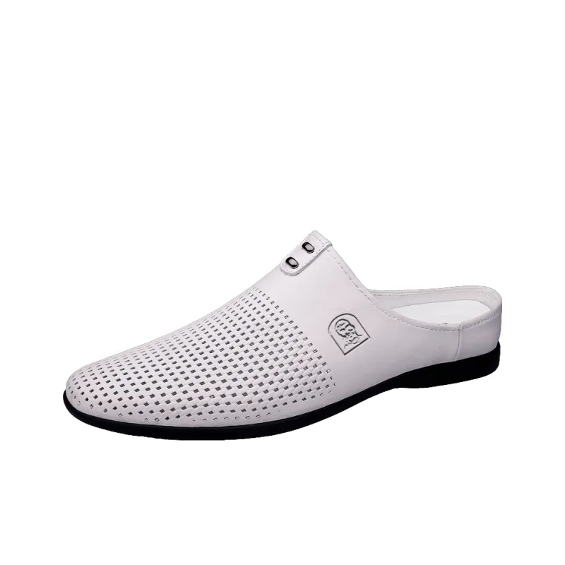 LAORENTOU Rubber Sole Abrasion Resistant Closed Toe Slippers Men's-3