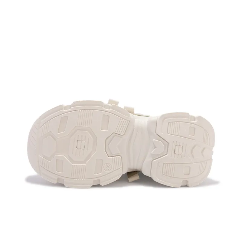 MKTKM Low Top Chunky Sneakers Women's Beige-4