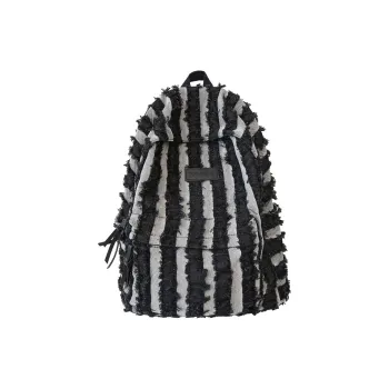 WICKBUEN Denim Backpack Unisex Black/dark Blue/blue