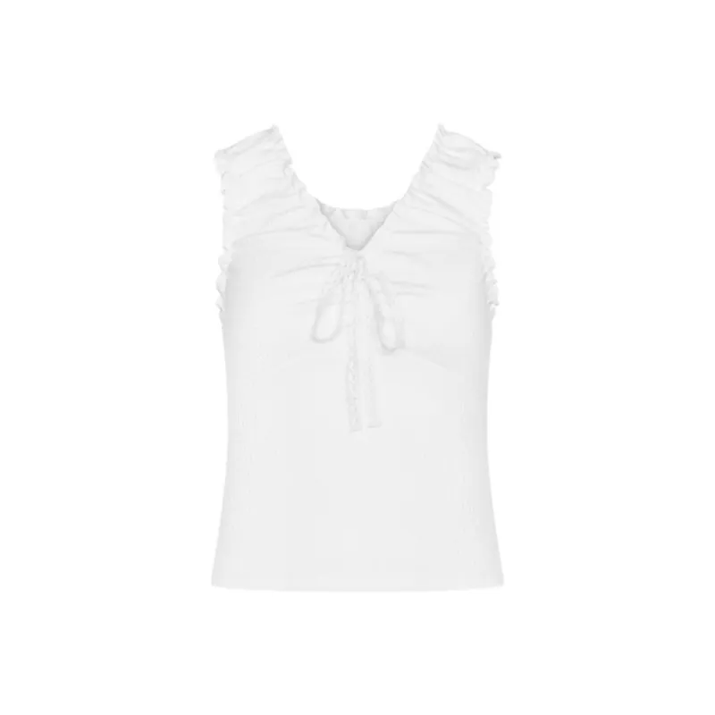 URBAN REVIVO Tank Tops Women's White-0