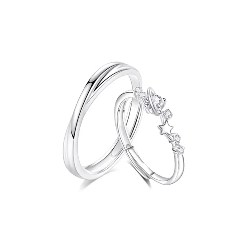 SEEPD Colored Glaze Zircon Ring Unisex-0