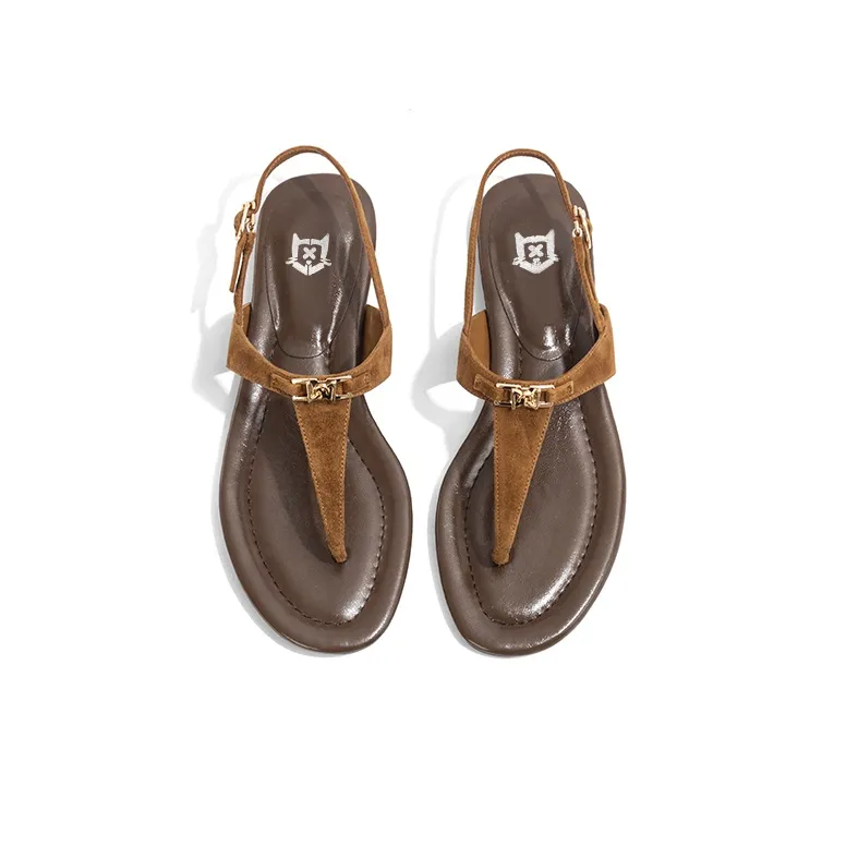 Old Meow One Strap Sandals Women's Brown-2