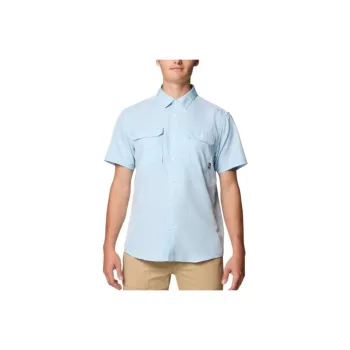MOUNTAIN HARDWEAR Shirt Men's Blue Chambreaux Fabric