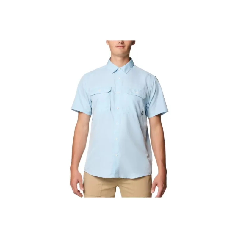MOUNTAIN HARDWEAR Shirt Men's Blue Chambreaux Fabric-0