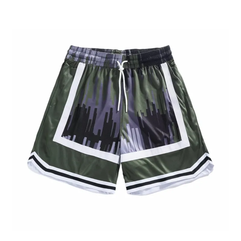 KPADB Basketball Shorts Unisex Army Green-0