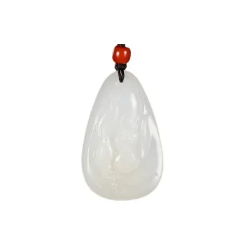 Enjoy Hetian Jade Pendants White Jade Unisex