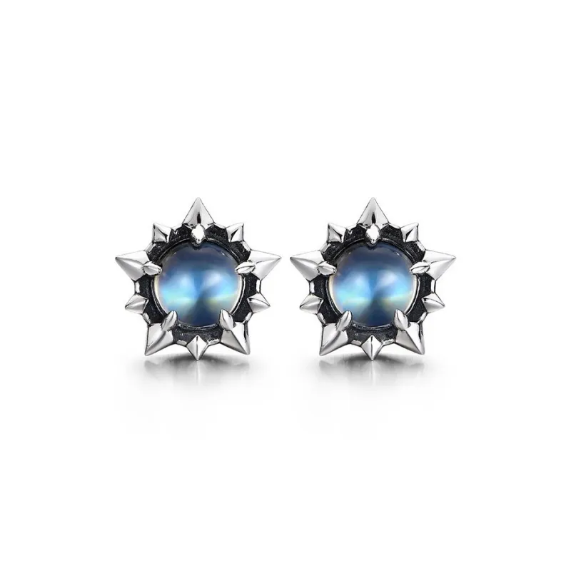 ZWU 925 Sterling Silver Stud Earrings Unisex-3