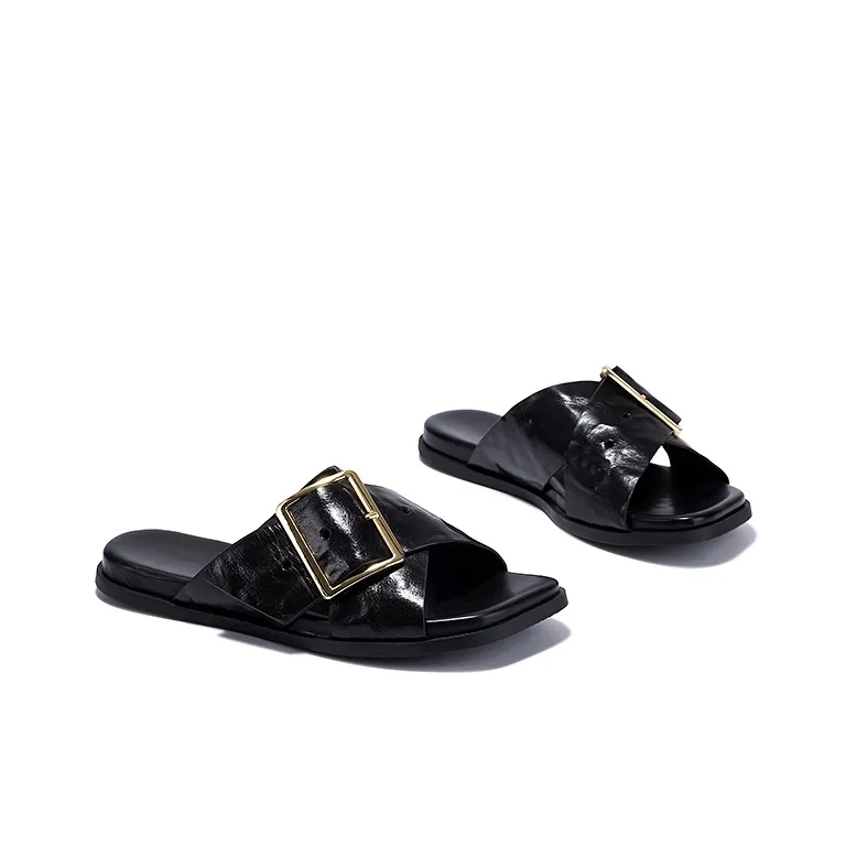 Brut Ros′e Rubber Sole Cut Out Abrasion Resistant Slide Slippers Women's-7